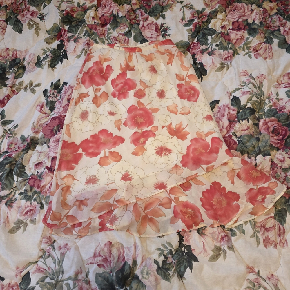 Vintage Dress Barn Floral Skirt Made USA